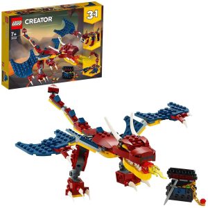 LEGO 31102 Creator 3-in-1 Fire Dragon - Sabre-toothed Tiger - Scorpion Construction Kit