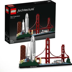 LEGO 21043 Architecture San Francisco, Model with Golden Gate Bridge and Alcatraz Island Skyline Collection, Gift Idea for Collectors