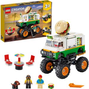 LEGO 31104 Creator 3-in-1 Burger Monster Truck - Off-Road Vehicle - Tractor Construction Kit