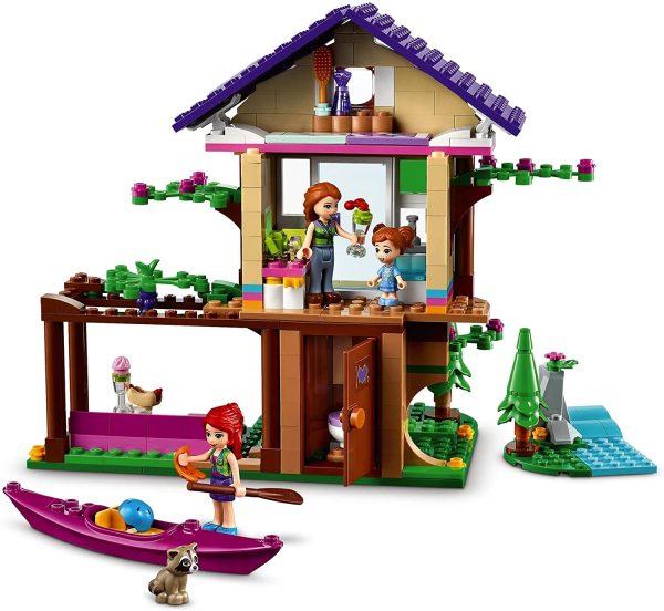 LEGO 41679 Friends Tree House in the Forest, Toy from 6 Years, House with Mini Dolls, Boat and Other Accessories