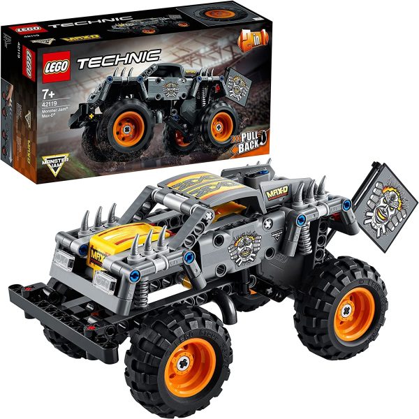 LEGO 42119 Technic Monster Jam Max-D Truck Toy or Quad 2-in-1 Building Kit