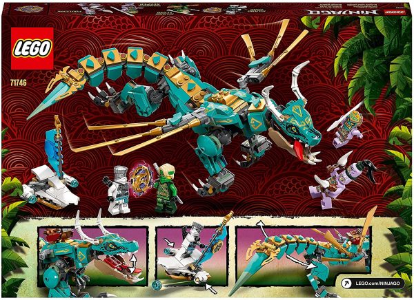 LEGO Ninjago 71746 Jungle Dragon Construction Set, with Ninja Lloyd and Zane Mini Figures, Dragon Toy, from 8 Years, for Boys and Girls