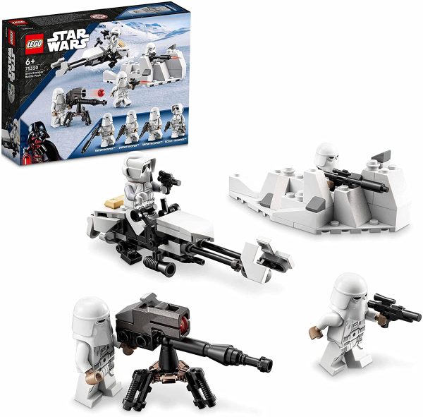 LEGO 75320 Star Wars Snowtrooper Battle Pack with 4 Figures, Weapons and Nozzle Sledge, Building Toy for Children from 6 Years onwards