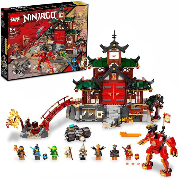 LEGO 71767 NINJAGO Ninja Doji Temple Master of Spinjitzu, Building Set with Lloyd, Kai and Snake Figures, Toy from 8 Years