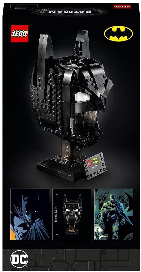 LEGO 76182 DC Batman Helmet Construction Kit for Adults, Model Kit, Fan Item, Gift Idea for Collectors