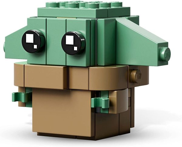 LEGO 75317 BrickHeadz Star Wars - The Mandalorian and the Child, Baby Yoda Building Set (295 Pieces)