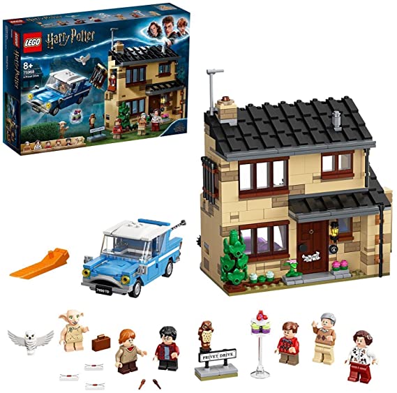 Harry Potter 4 Privet Drive House and Ford Anglia Car Toy for Kids
