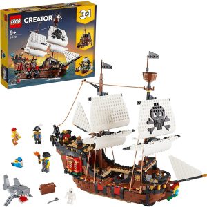 Lego 31109 Creator 3-in-1 Toy Set Pirate Ship, Inn and Skull Island