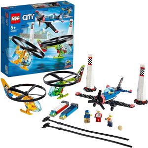 Lego 60260 City Air Race Toy, Aeroplane & Helicopter Play Set, Aeroplane Toys for Children from 5 Years