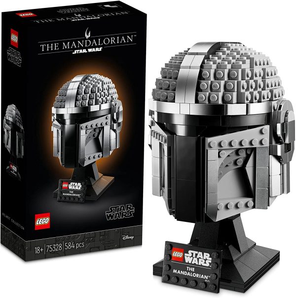 LEGO 75328 Star Wars Mandalorian Helmet Model, Collectable and a Great Gift for Adults, Kit, Room Decoration